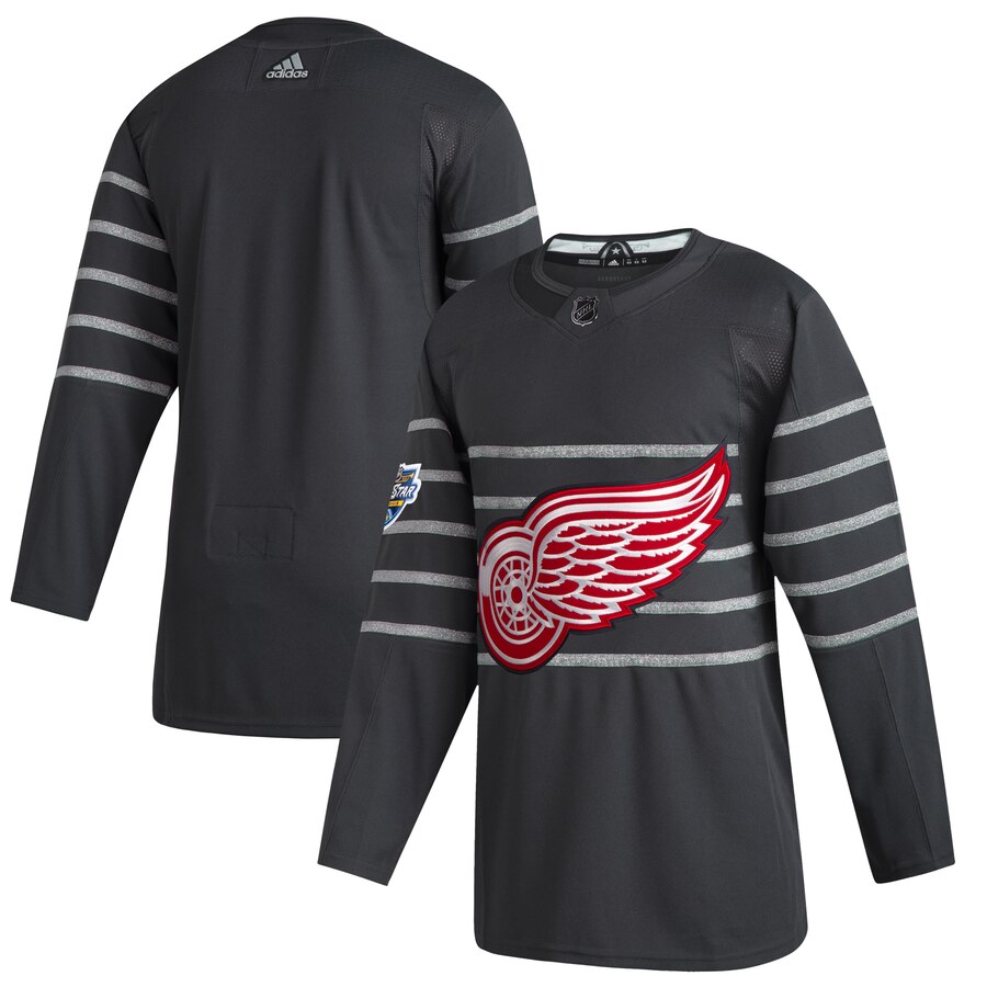 Men Detroit Red Wings Adidas Gray 2020 NHL All Star Game Authentic Jersey